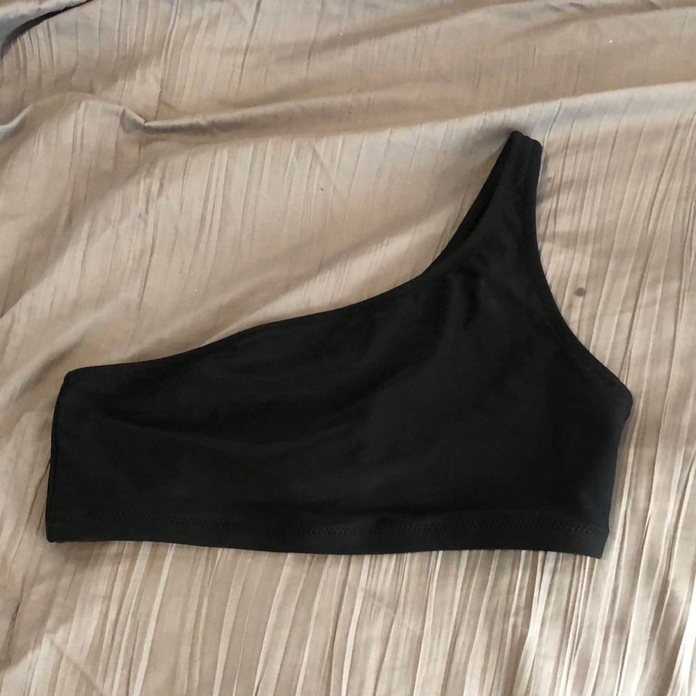 Black One Shoulder Old Navy Bikini Top